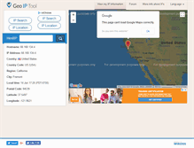 Tablet Screenshot of geoiptool.com