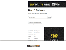 Tablet Screenshot of geoiptool.net